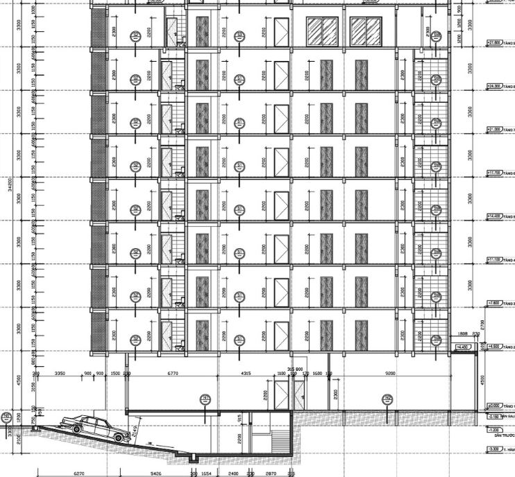 Kiến trúc 10 tầng,Kiến trúc khách sạn hiện đại,bản vẽ khách sạn