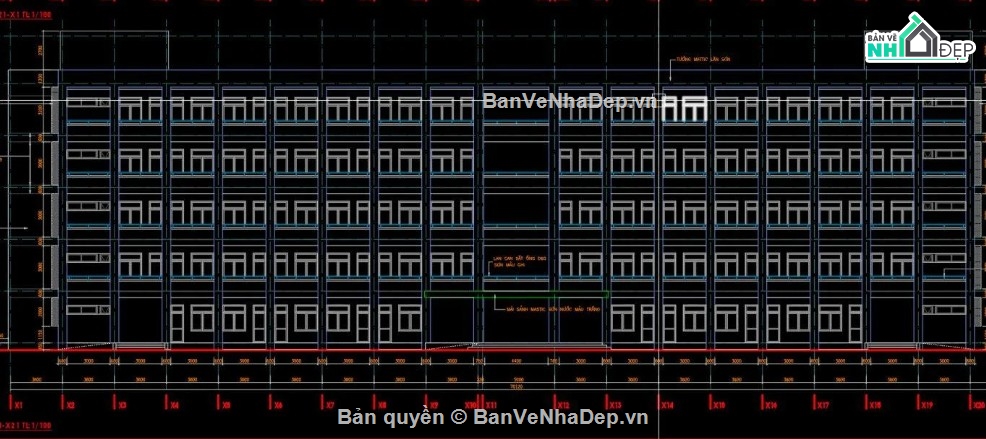 ký túc xá sinh viên 5 tầng,ký túc xá sinh viên,bản vẽ ký túc xá sinh viên