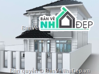 biệt thự 2 tầng,kiến trúc biệt thự,biệt thự revit