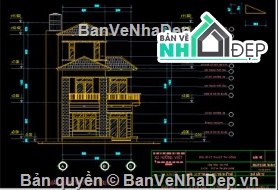 biệt thự 3 tầng,cad biệt thự 3 tầng,file cad biệt thự 3 tầng,biệt thự 3 tầng cad