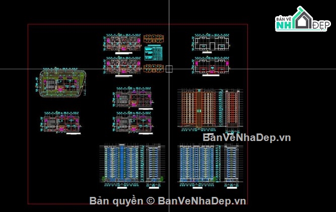 chung cư 15 tầng,bản vẽ chung cư 15 tầng,chung cư 15 tầng file cad,bản vẽ chung cư
