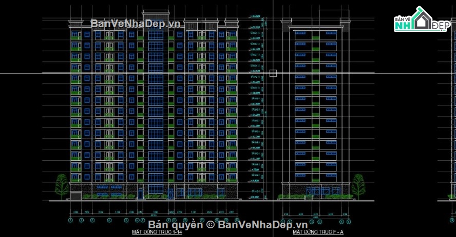 chung cư 15 tầng,bản vẽ chung cư 15 tầng,chung cư 15 tầng file cad,bản vẽ chung cư