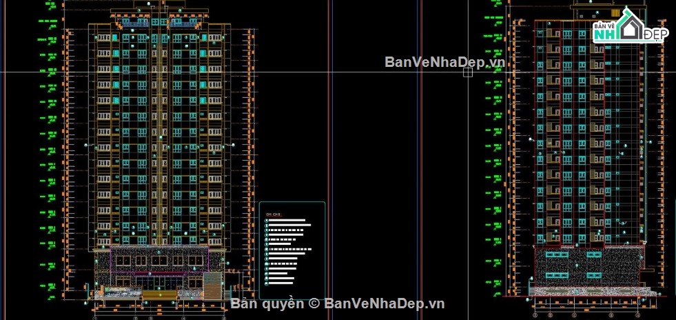 Chung cư 17 tầng,file cad chung cư 17 tầng,bản vẽ chung cư 17 tầng,chung cư 17 tầng file cad