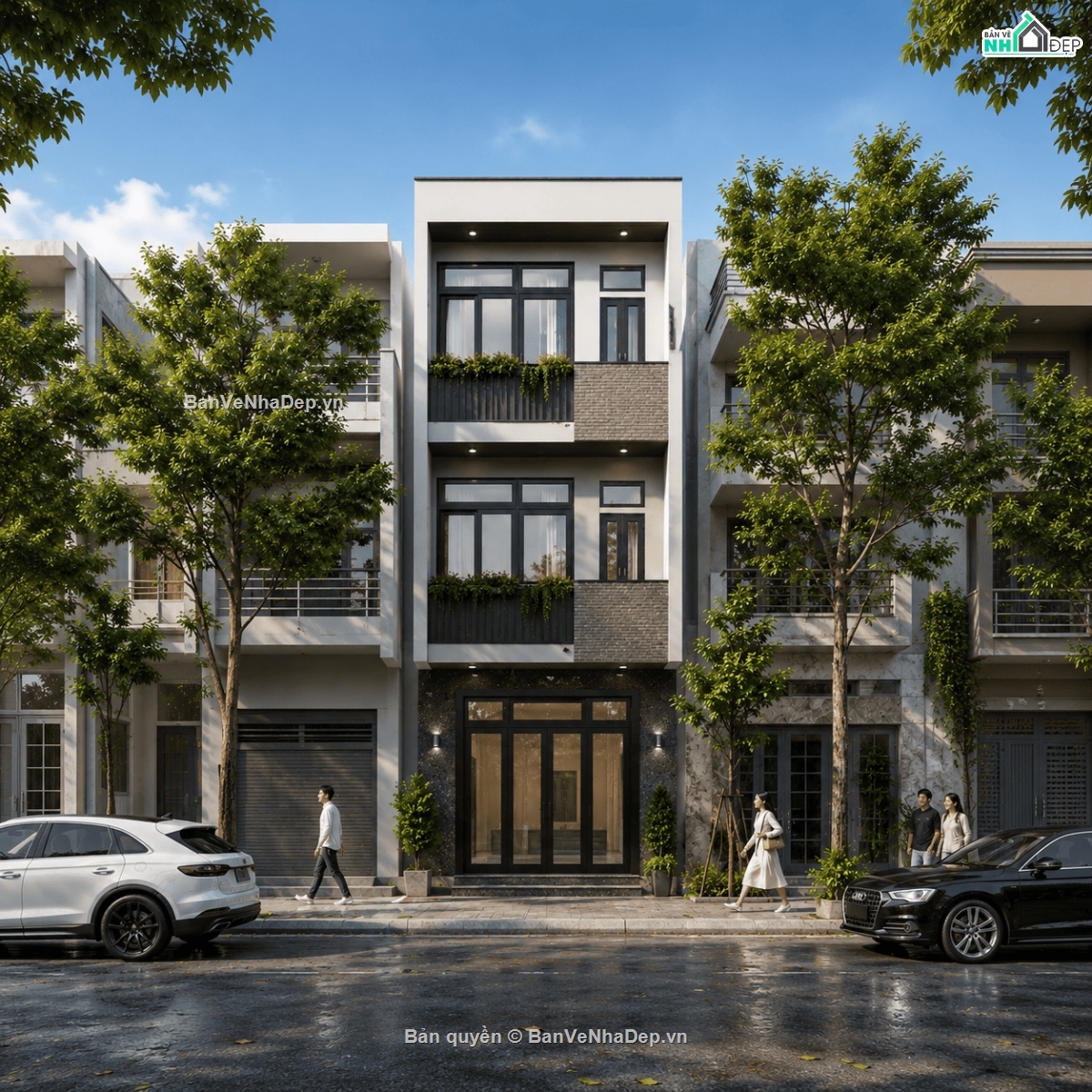 Nhà phố 3 tầng,Nhà phố,bản vẽ nhà phố,nhà phố file cad