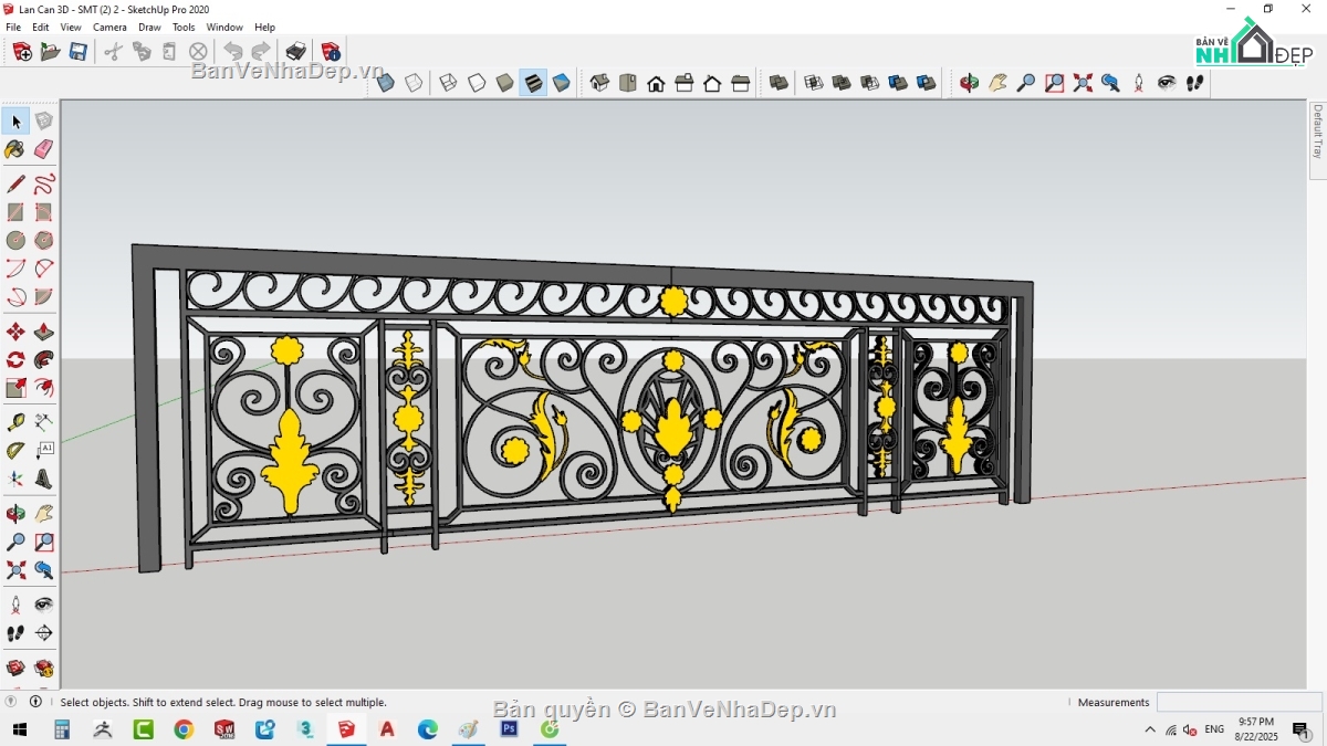 lan can cầu thang,dxf lan can sắt mỹ thuật,lan can 3d biệt thự,phối cảnh nhà,Biệt thự,phối cảnh nhà phố