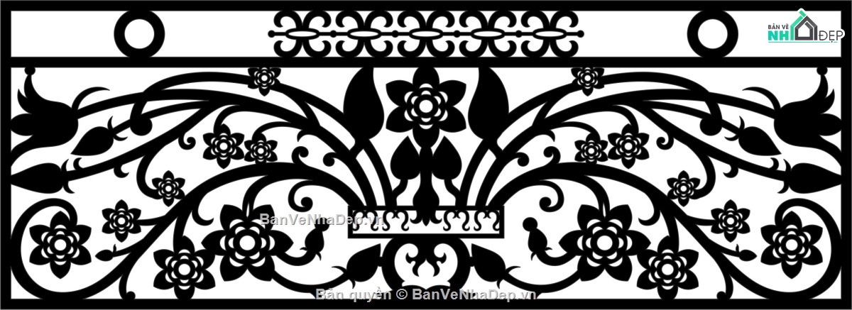 Lan can cnc đẹp,Lan can CNC file dxf,Lan can CNC đẹp mắt