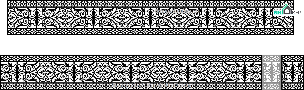 Lan can CNC đẹp mắt,Lan can,file dxf lan can