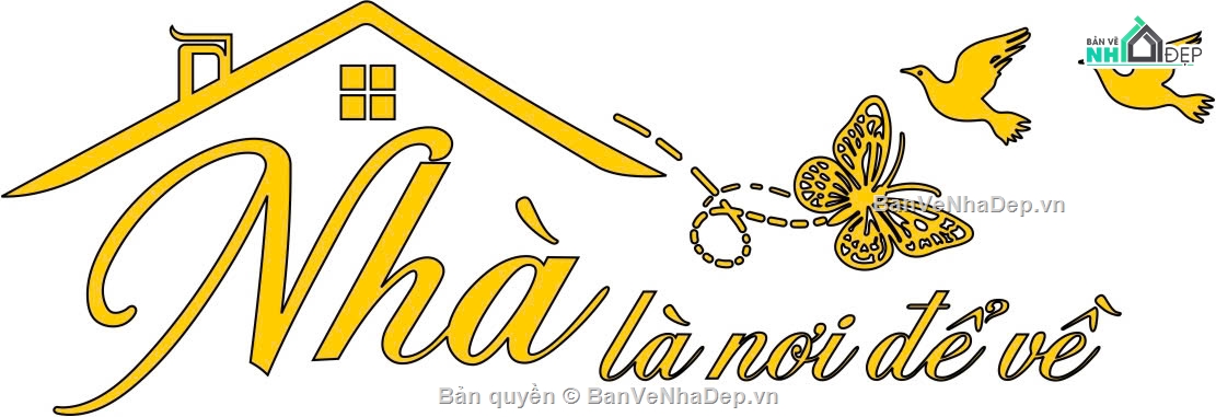 Logo nhà,logo nhà cnc,file dxf logo nhà