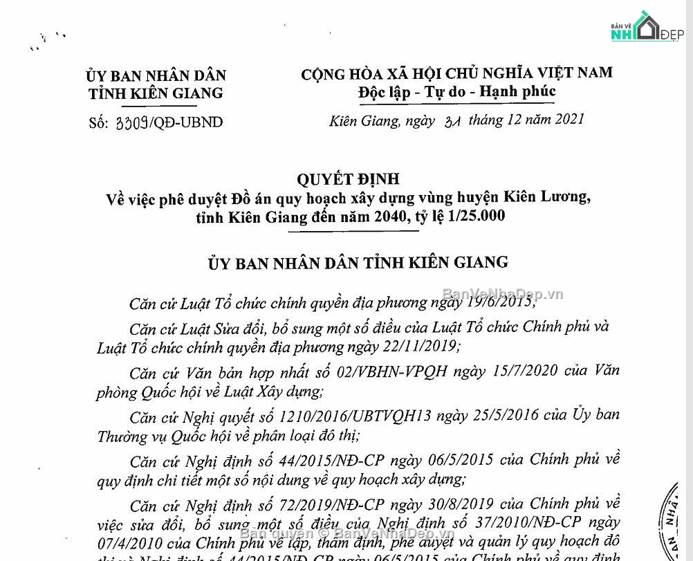 Đồ án quy hoạch,quy hoạch huyện,quy hoạch tỉnh kiên giang