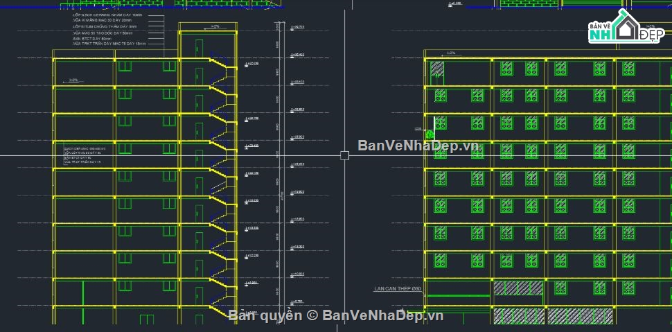trụ sở làm việc,tầng hầm,Đồ án trụ sở,10 tầng,10 tầng + hầm