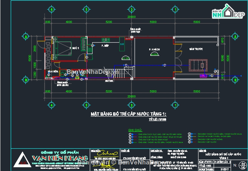 Bản vẽ nhà phố,điện nước nhà phố,nhà phố 3 tầng