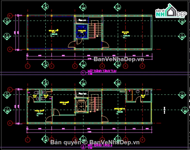 nhà 4 tầng,Bản vẽ nhà 4 tầng,Bản vẽ nhà nghỉ,nhà nghỉ 4 tầng