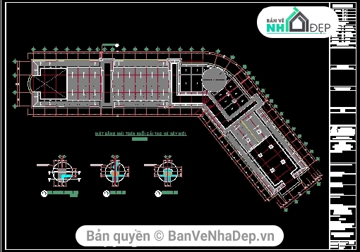 5 mẫu bản vẽ autocad thiết kế khách sạn đầy đủ kiến trúc, kếu cấu