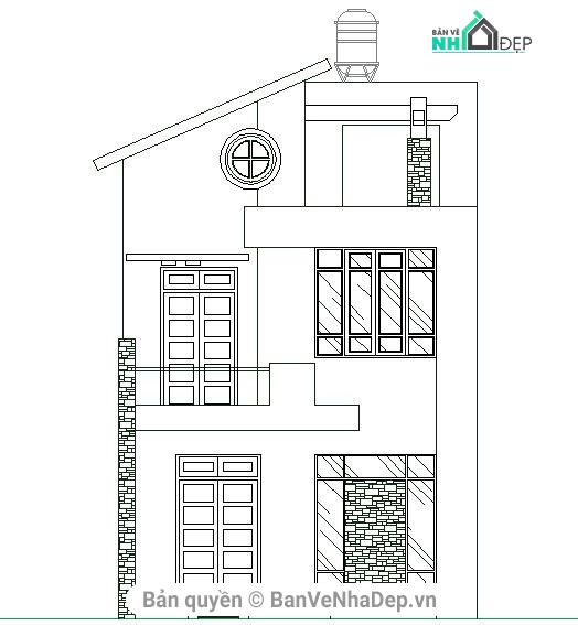 kiến trúc 2 tầng 1 tum,kiến trúc 2.5 tầng,nhà phố 2.5 tầng,bản vẽ thiết kế nhà 2 tầng 1 tum,mẫu nhà 2 tầng 1 tum,kiến trúc nhà 2 tầng 1 tum