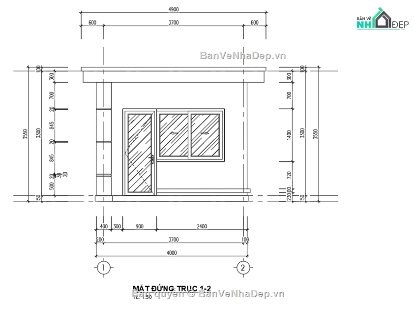 nhà bảo vệ,công ty,Bản vẽ thi công,thiết kế nhà,thiết kế nhà bảo vệ,cổng