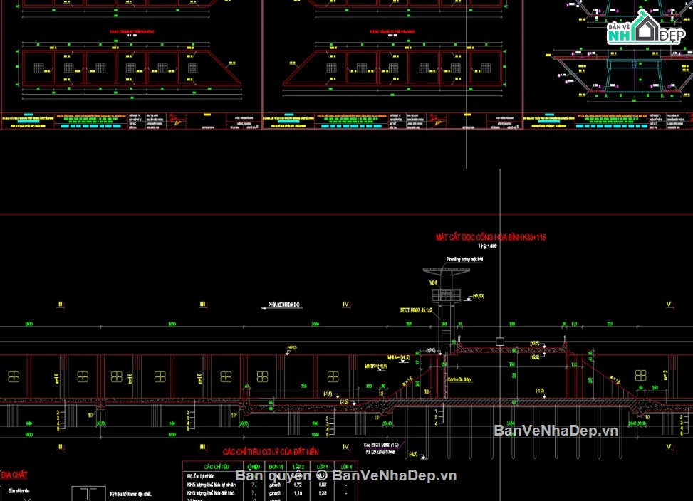 cống thủy lợi,file cad cống thủy lợi,cống thủy lợi file cad,bản vẽ cống thủy lợi