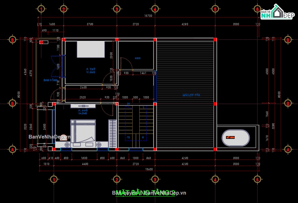 Nhà 2 tầng,Nhà mái lệch,Nhà 2 tầng mặt tiền 8m,Nhà 2 tầng 8x15.5m