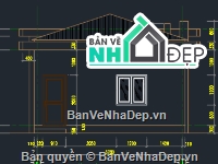 nhà bảo vệ,khu công nghiệp,Bản vẽ khu công nghiệp,nhà bảo vệ KT 4x4m