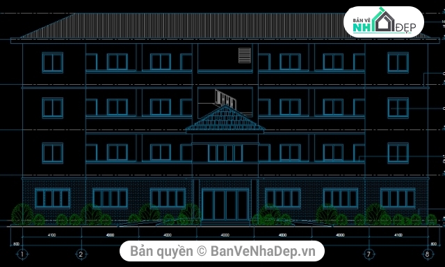 Bộ 10 bản vẽ AutoCAD nhà xưởng công nghiệp có lượt tải nhiều