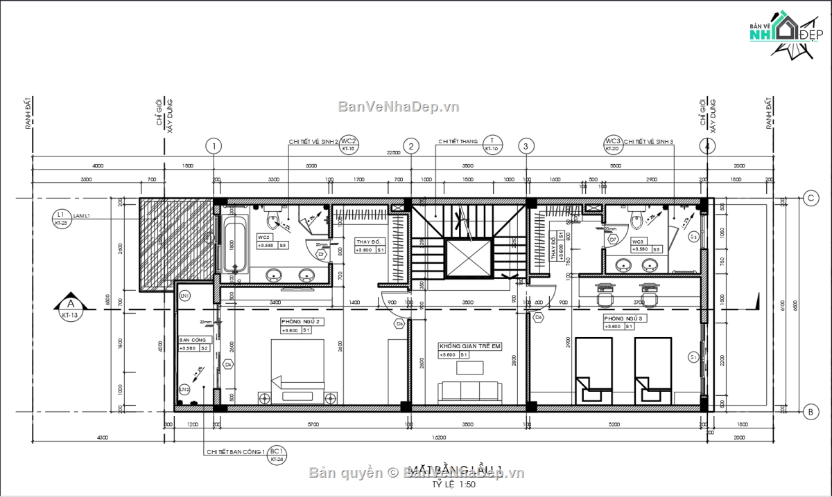 Bản vẽ nhà phố đẹp,Bản vẽ nhà phố mái thái đẹp,Bản vẽ nhà phố 3 tầng