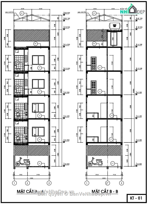 cad chung cư,bản vẽ chung cư 5 tầng,thiết kế chung cư,bản vẽ nhà 5 tầng