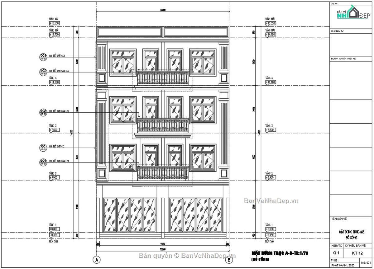 nhà 4 tầng đẹp,4 tầng tân cổ điển,Văn phòng kết hợp nhà ở,Thiết kế nhà ở kết hợp văn phòng,Nhà ở kinh doanh,Kinh doanh kết hợp nhà ở