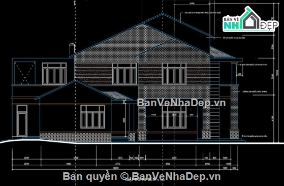 biệt thự 2 tầng,cad biệt thự 2 tầng,biệt thự 2 tầng file cad,file cad biệt thự 2 tầng