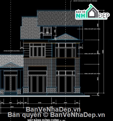 biệt thự 2 tầng,cad biệt thự 2 tầng,biệt thự 2 tầng file cad,file cad biệt thự 2 tầng