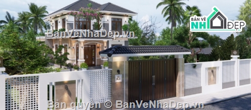 biệt thự 2 tầng cad,file cad biệt thự 2 tầng,biệt thự 2 tầng file cad