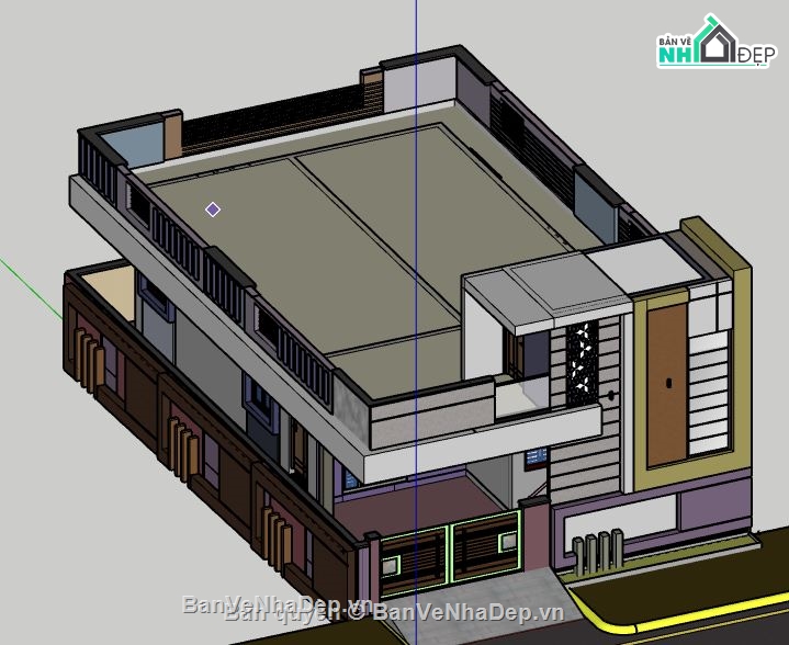 Biệt thự 2 tầng,model su biệt thự 2 tầng,biệt thự 2 tầng model su