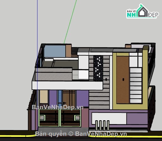 Biệt thự 2 tầng,model su biệt thự 2 tầng,biệt thự 2 tầng model su