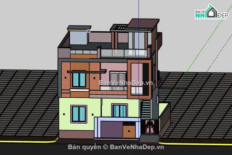 Biệt thự 2 tầng,model su biệt thự 2 tầng,biệt thự 2 tầng file su