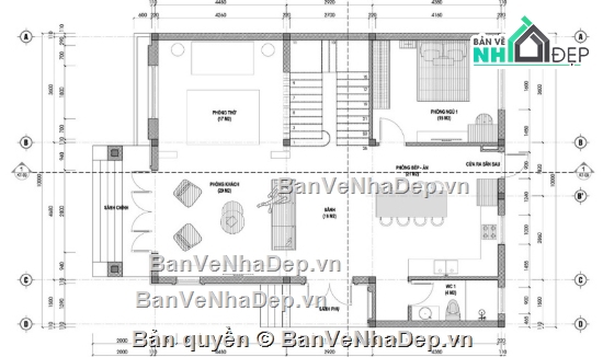 biệt thự 2 tầng,cad biệt thự 2 tầng,file cad biệt thự 2 tầng