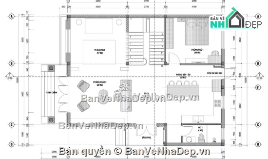 biệt thự 2 tầng,cad biệt thự 2 tầng,file cad biệt thự 2 tầng