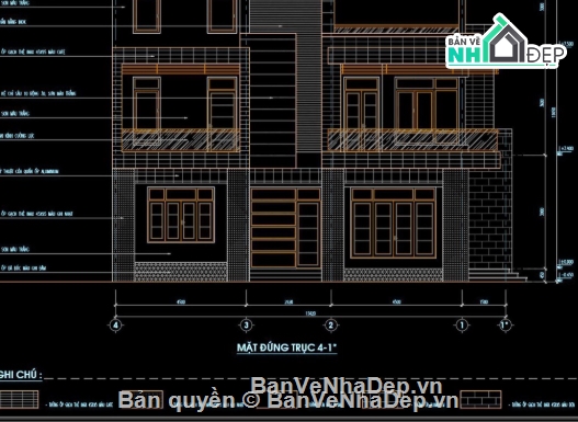 Biệt thự,biệt thự 3 tầng,cad biệt thự 3 tầng,file cad biệt thự 3 tầng