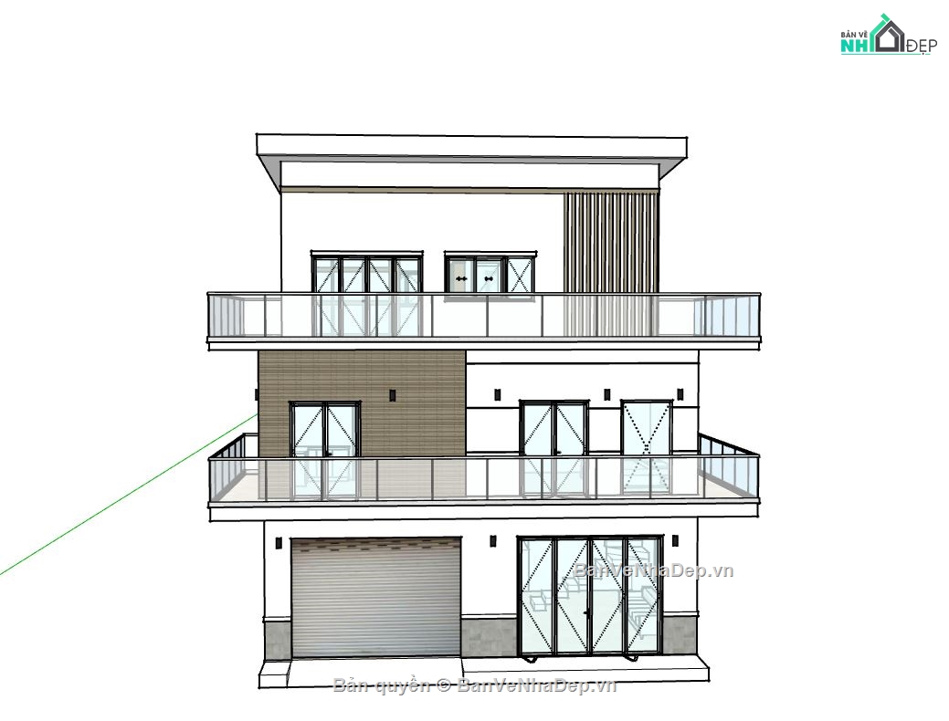 Biệt thự 3 tầng,model su biệt thự 3 tầng,file su biệt thự 3 tầng