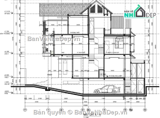 Biệt thự 3 tầng,cad biệt thự 3 tầng,biệt thự 3 tầng cad,biệt thự 3 tầng file cad