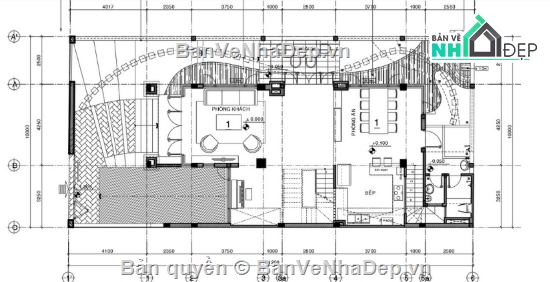 Biệt thự 3 tầng,cad biệt thự 3 tầng,biệt thự 3 tầng cad,biệt thự 3 tầng file cad