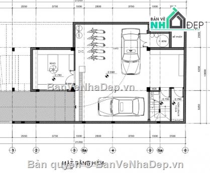 Biệt thự 3 tầng,cad biệt thự 3 tầng,biệt thự 3 tầng cad,biệt thự 3 tầng file cad
