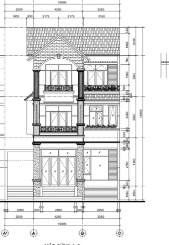 Biệt thự 3 tầng,cad biệt thự 3 tầng,biệt thự 3 tầng cad,biệt thự 3 tầng file cad