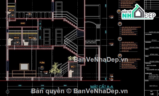 biệt thự 3 tầng,cad biệt thự 3 tầng,biệt thự 3 tầng file cad