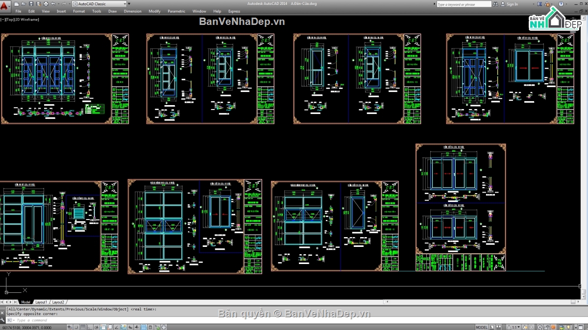 Biệt thự,File cad biệt thự 3 tầng,cad biệt thự 3 tầng