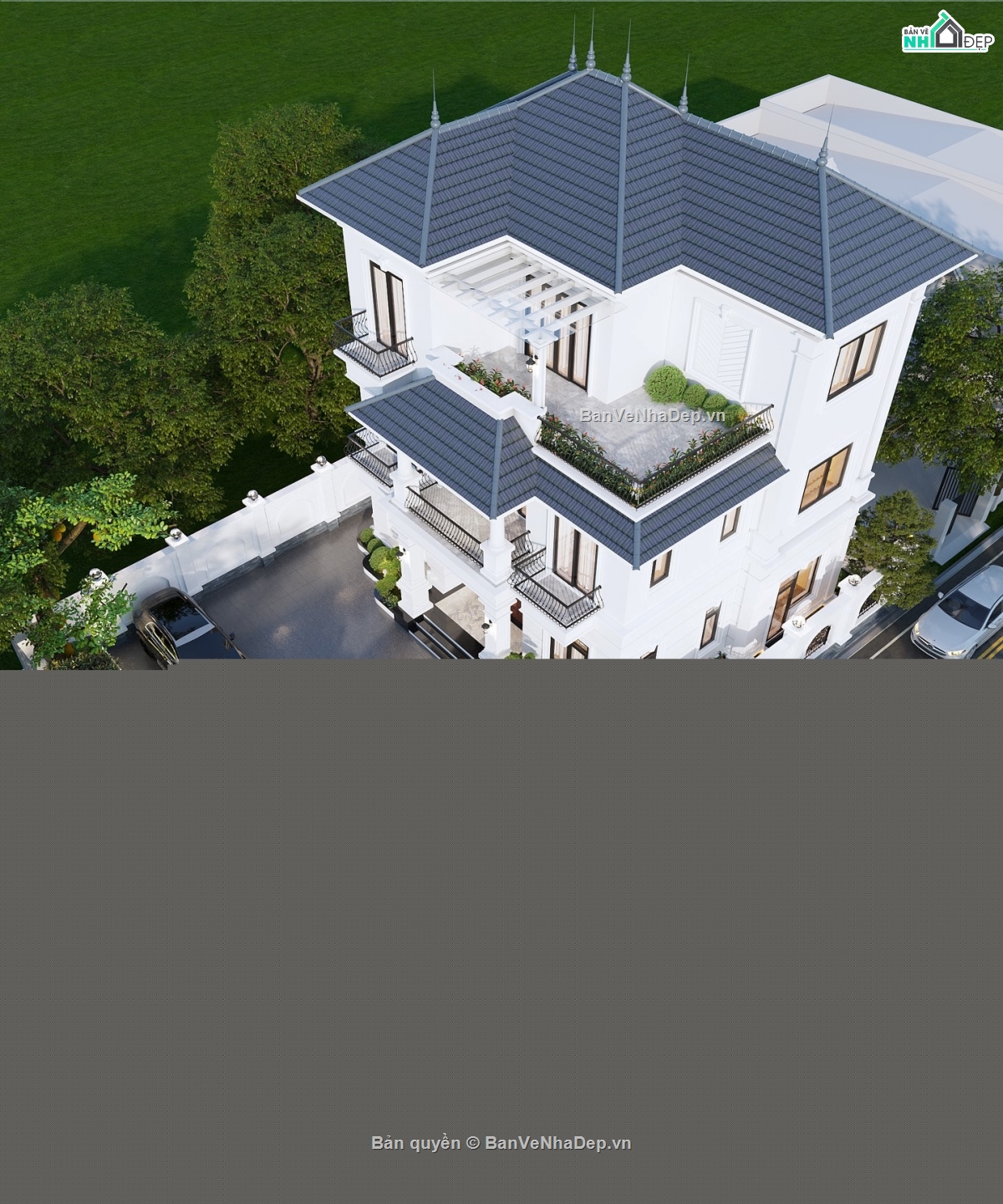 Bản vẽ biệt thự mái nhật,biệt thự 3 tầng mái nhật,biệt thự 3 tầng full file