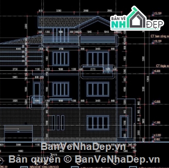 Biệt thự 3 tầng,cad biệt thự 3 tầng,file cad biệt thự 3 tầng,biệt thự 3 tầng cad