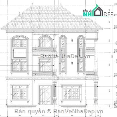 biệt thự 3 tầng,file cad biệt thự 3 tầng,biệt thự 3 tầng file cad,cad biệt thự 3 tầng