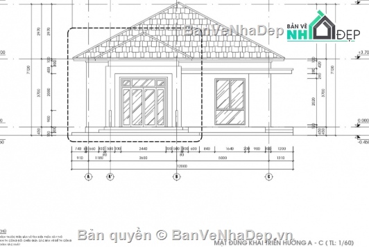 biệt thự 1 tầng,cad biệt thự 1 tầng,file cad biệt thự 1 tầng,biệt thự 1 tầng file cad
