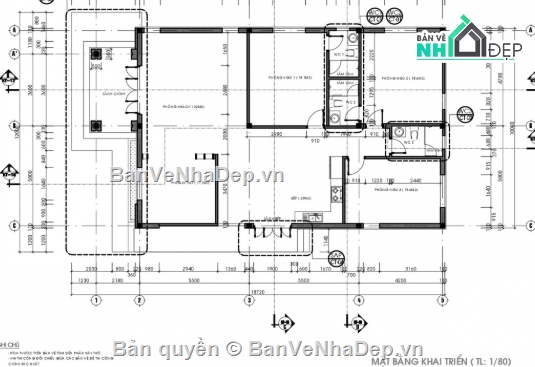 biệt thự 1 tầng,cad biệt thự 1 tầng,file cad biệt thự 1 tầng,biệt thự 1 tầng file cad