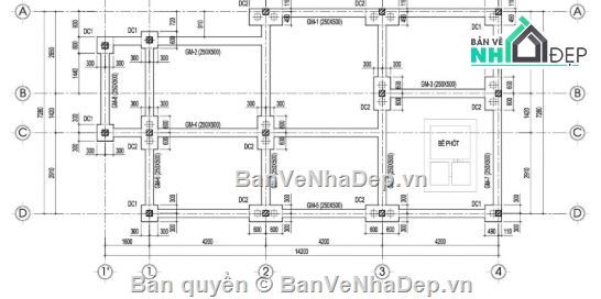 biệt thự 1 tầng cad,file cad biệt thự 1 tầng,cad biệt thự 1 tầng,autocad biệt thự 1 tầng