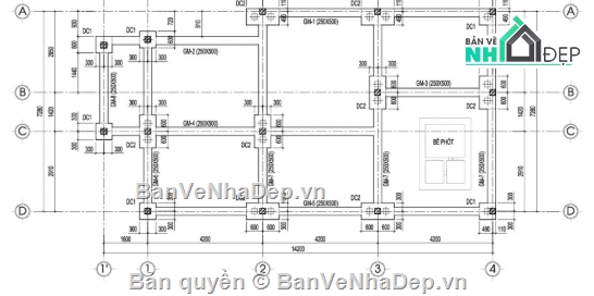 biệt thự 1 tầng cad,file cad biệt thự 1 tầng,cad biệt thự 1 tầng,autocad biệt thự 1 tầng