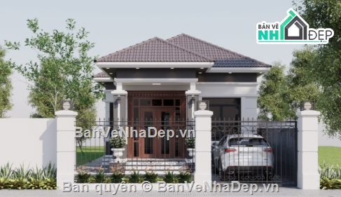 biệt thự 1 tầng cad,file cad biệt thự 1 tầng,cad biệt thự 1 tầng,autocad biệt thự 1 tầng